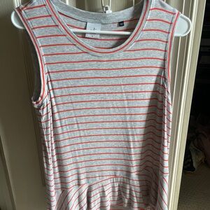 Cabi Striped Ruffle Tank